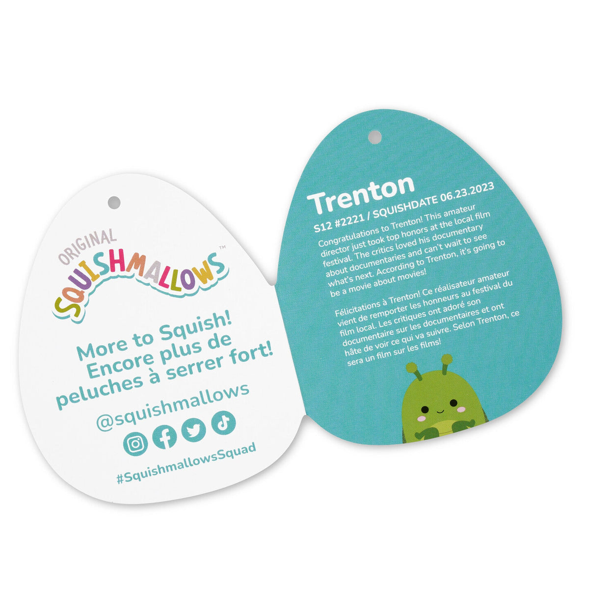 Squishmallows 12" Trenton the Green Praying Mantis With Sparkle Wings | Jazwares