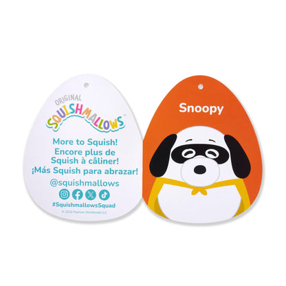 Squishmallows Peanuts 8-Inch Superhero Snoopy Plush | Jazwares