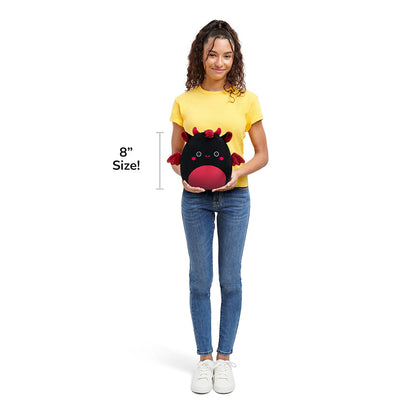 Squishmallows 8" Rebecca the Black and Maroon Jersey Devil | Jazwares
