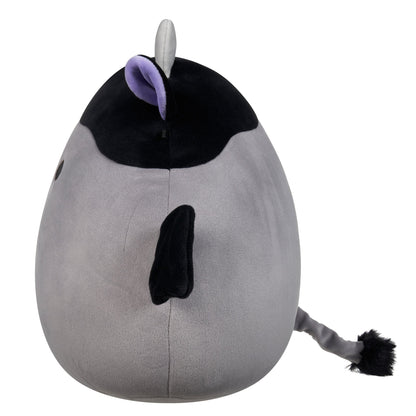 Squishmallows 12" Bridgette the Grey and Black Cow Bat | Jazwares