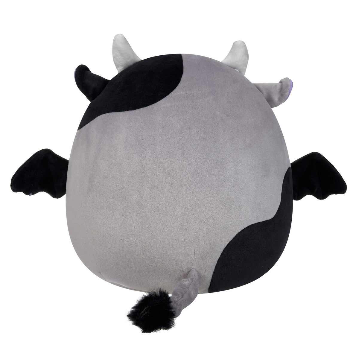 Squishmallows 12" Bridgette the Grey and Black Cow Bat | Jazwares