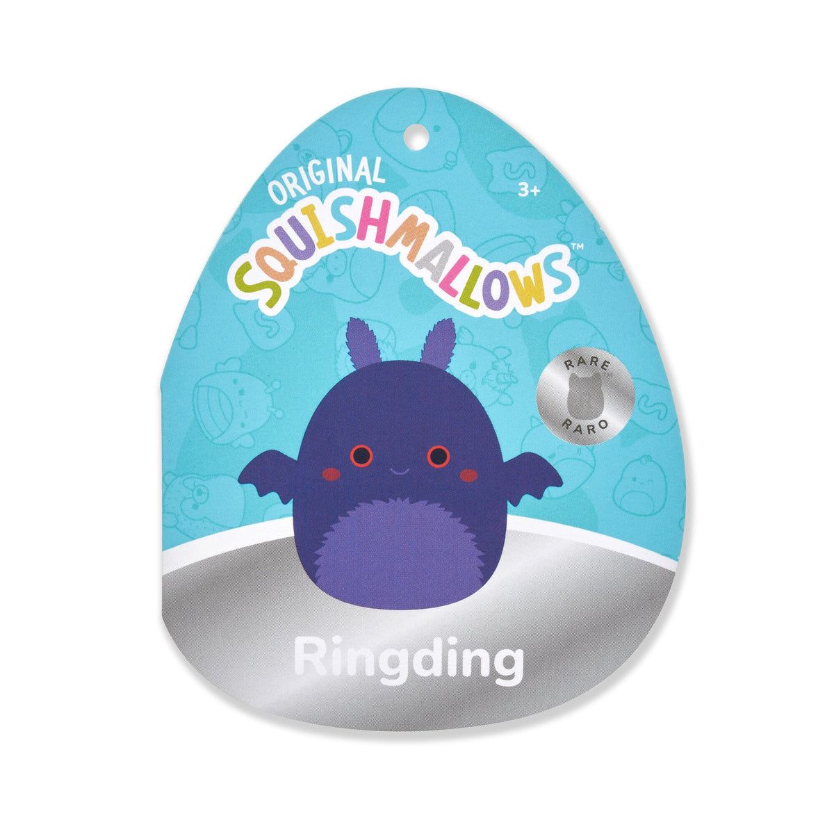 Squishmallows 16" Ringding the Dark Purple Mothman | Jazwares