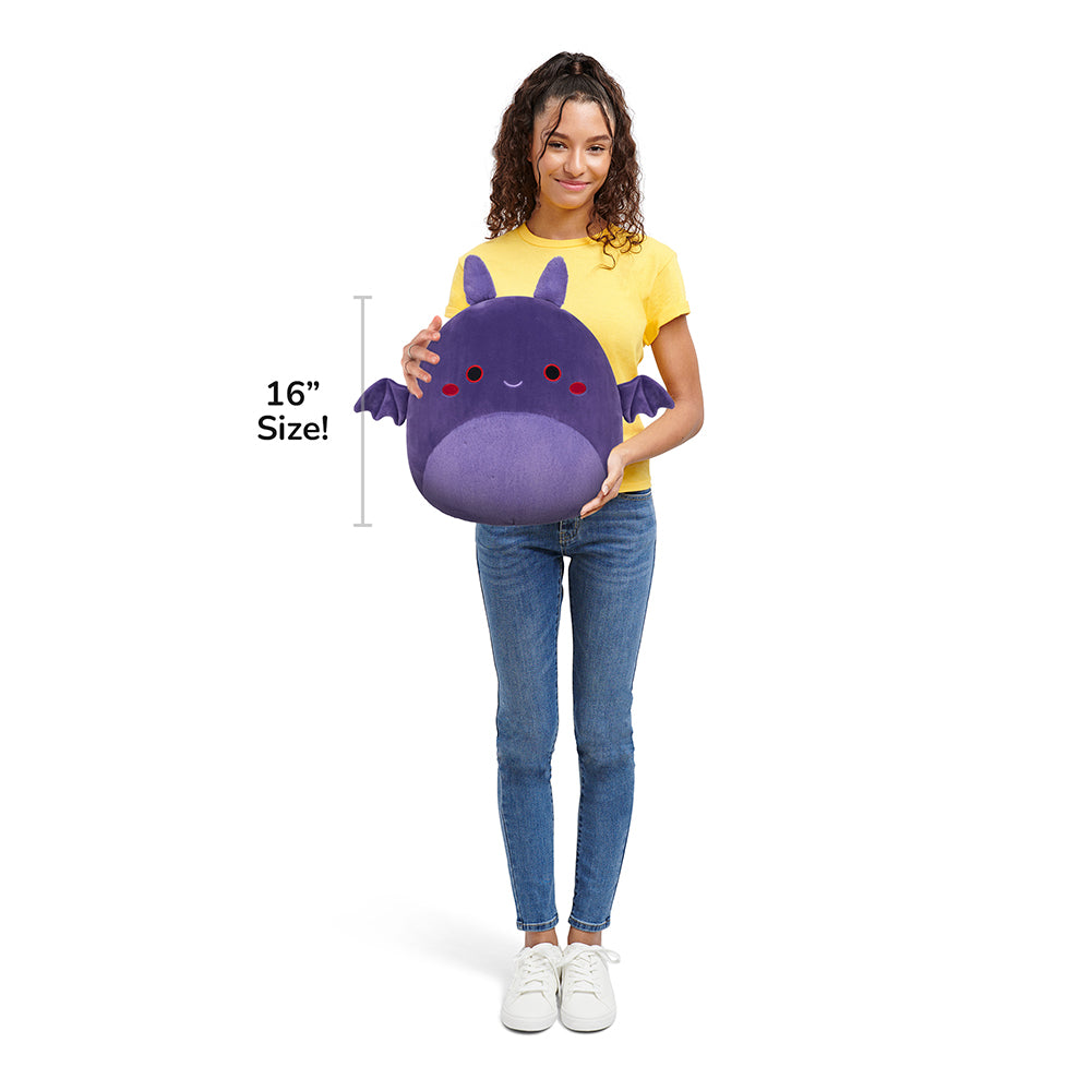 Squishmallows 16" Ringding the Dark Purple Mothman | Jazwares