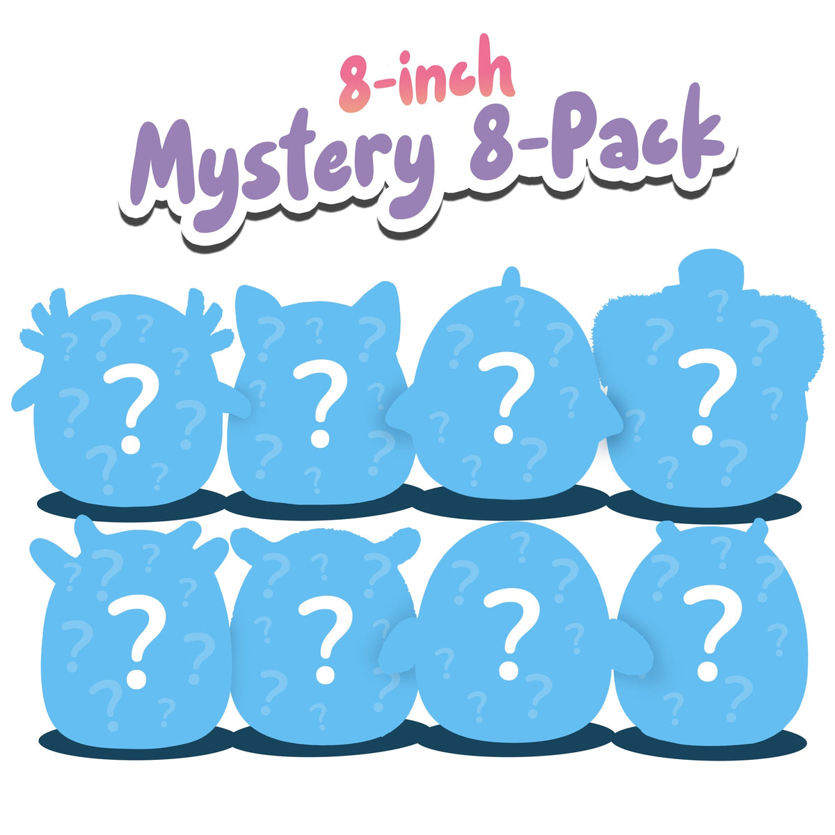 Squishmallows 8-Inch Mystery Plush 8 Pack | Jazwares