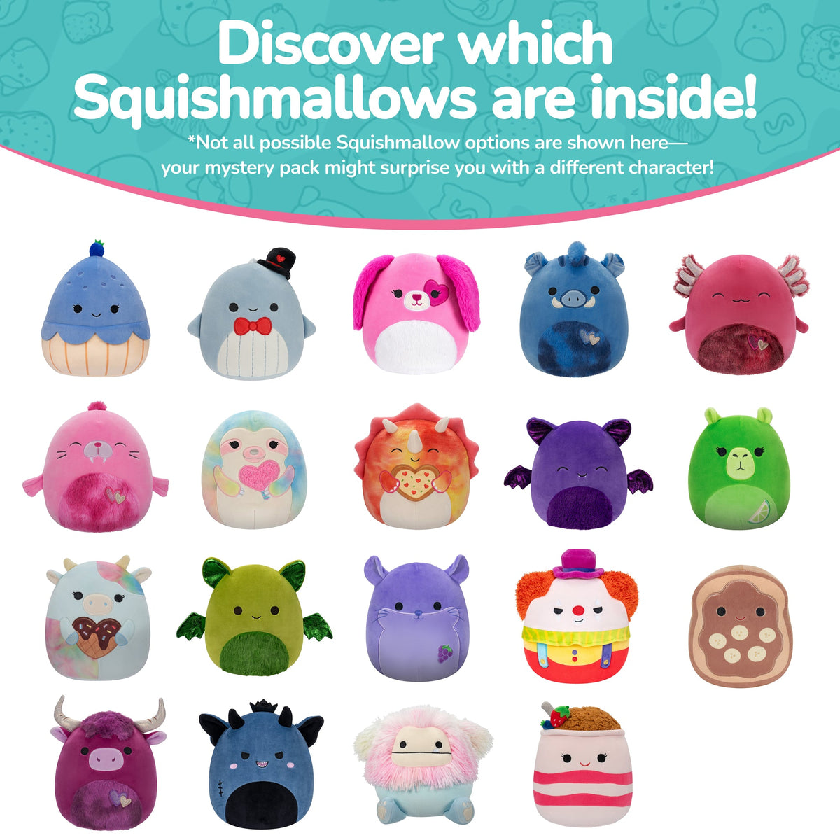 Squishmallows 8-Inch Mystery Plush 8 Pack | Jazwares