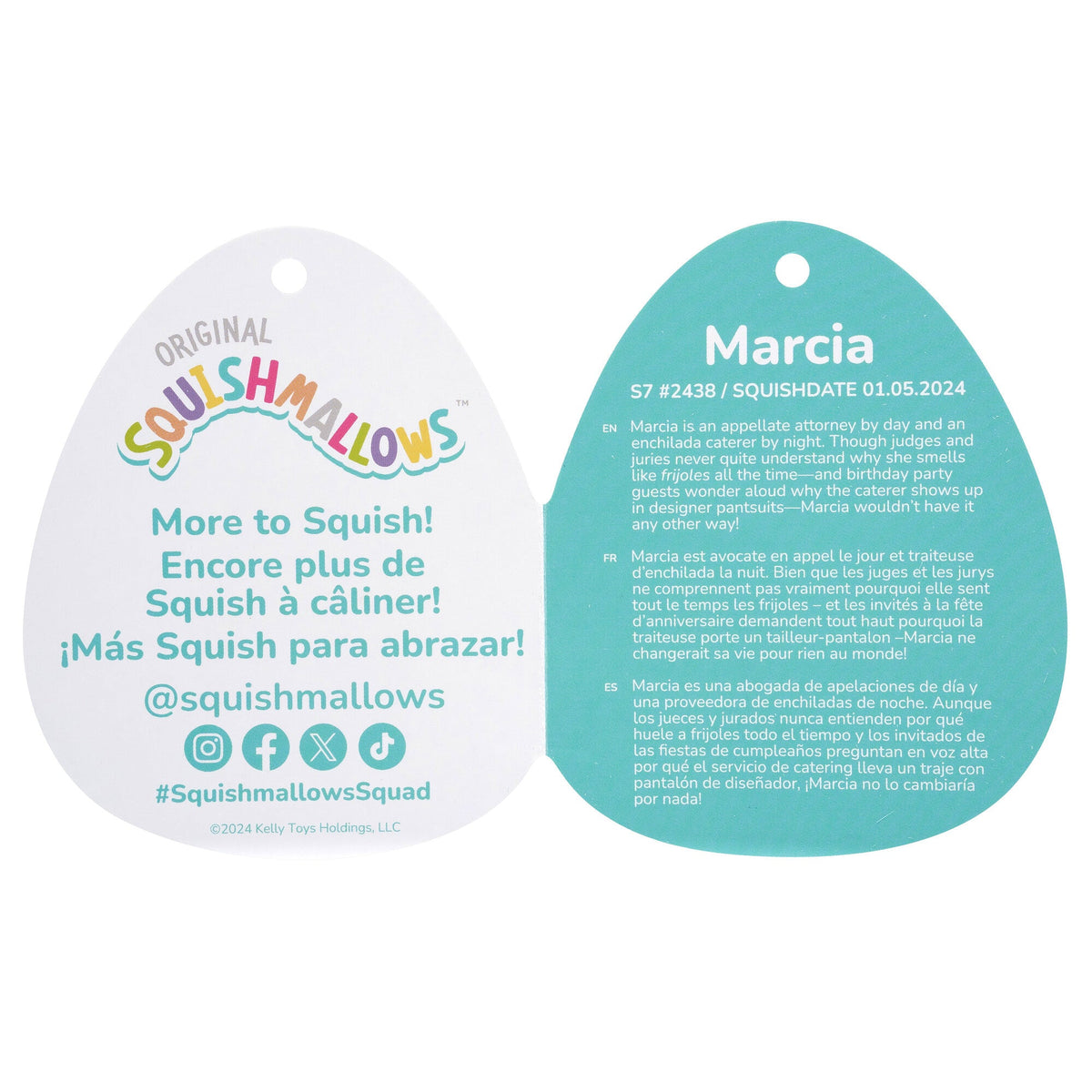 Squishmallows 8" Marcia the Maroon Capybara | Jazwares