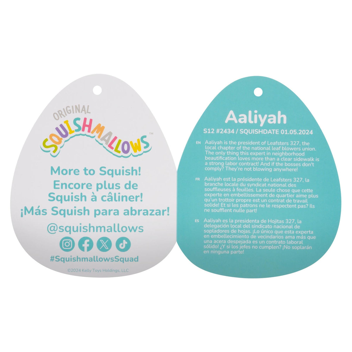 Squishmallows 12" Aaliyah the Purple Celestial Shark | Jazwares
