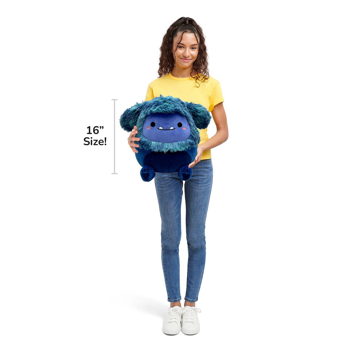 Squishmallows 16" Dani the Navy Blue Bigfoot | Jazwares