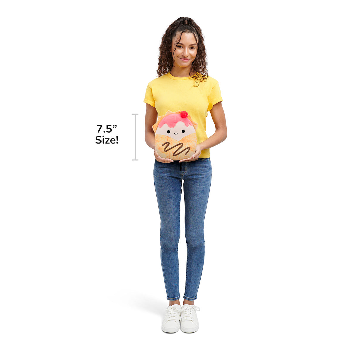 Squishmallows 7.5" Gasten the Strawberry Crepe | Jazwares
