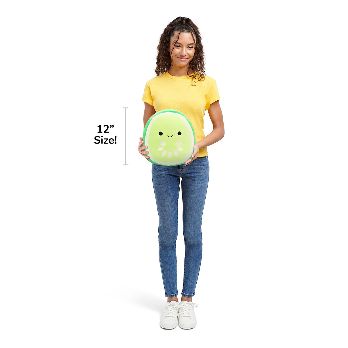 Squishmallows 12" Carmichael the Green Cucumber Slice | Jazwares