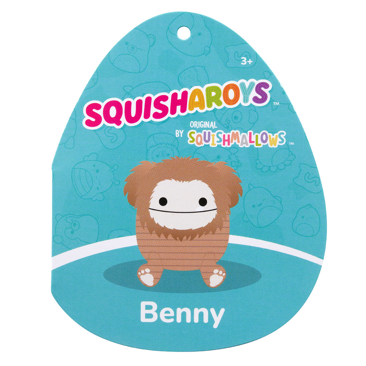 Squishmallows 8" Benny the Brown Corduroy Bigfoot | Jazwares
