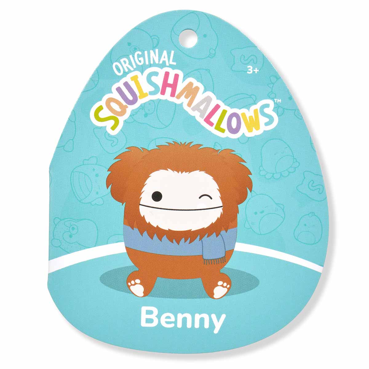 Squishmallows 12" Benny the Bigfoot With Scarf | Jazwares