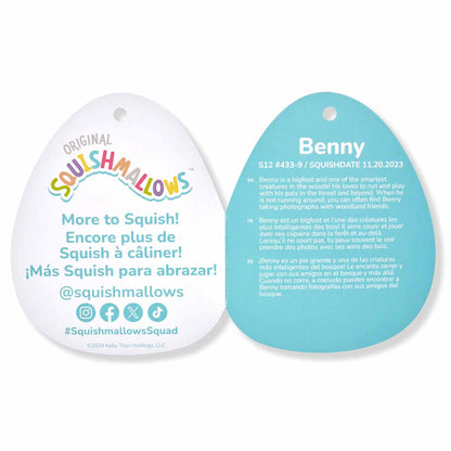 Squishmallows 12" Benny the Bigfoot With Scarf | Jazwares
