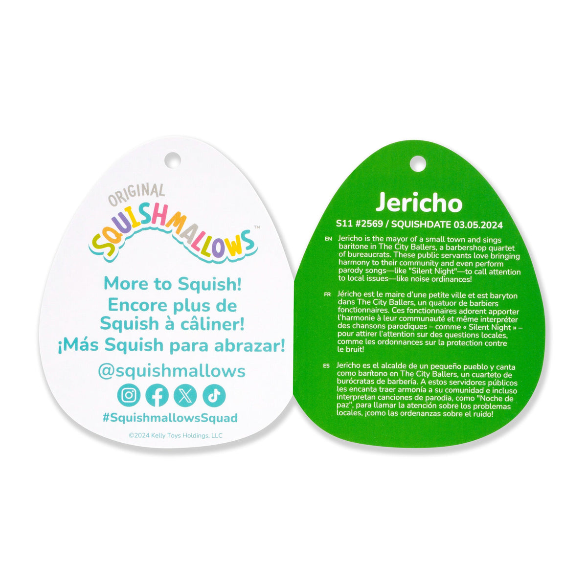 Squishmallows 12" Jericho the Gingerbread Cow | Jazwares