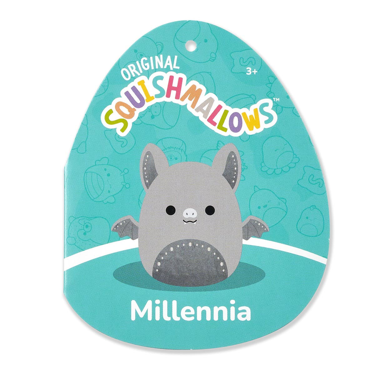 Squishmallows Millennia the Grey Velvet Bat | Jazwares