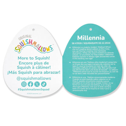 Squishmallows Millennia the Grey Velvet Bat | Jazwares