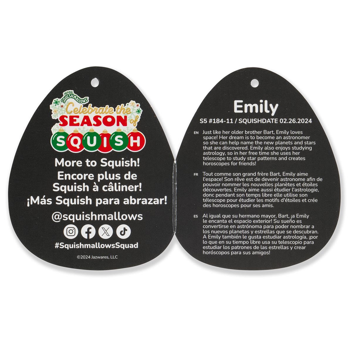 Squishmallows Select Series Snowman Emily | Jazwares