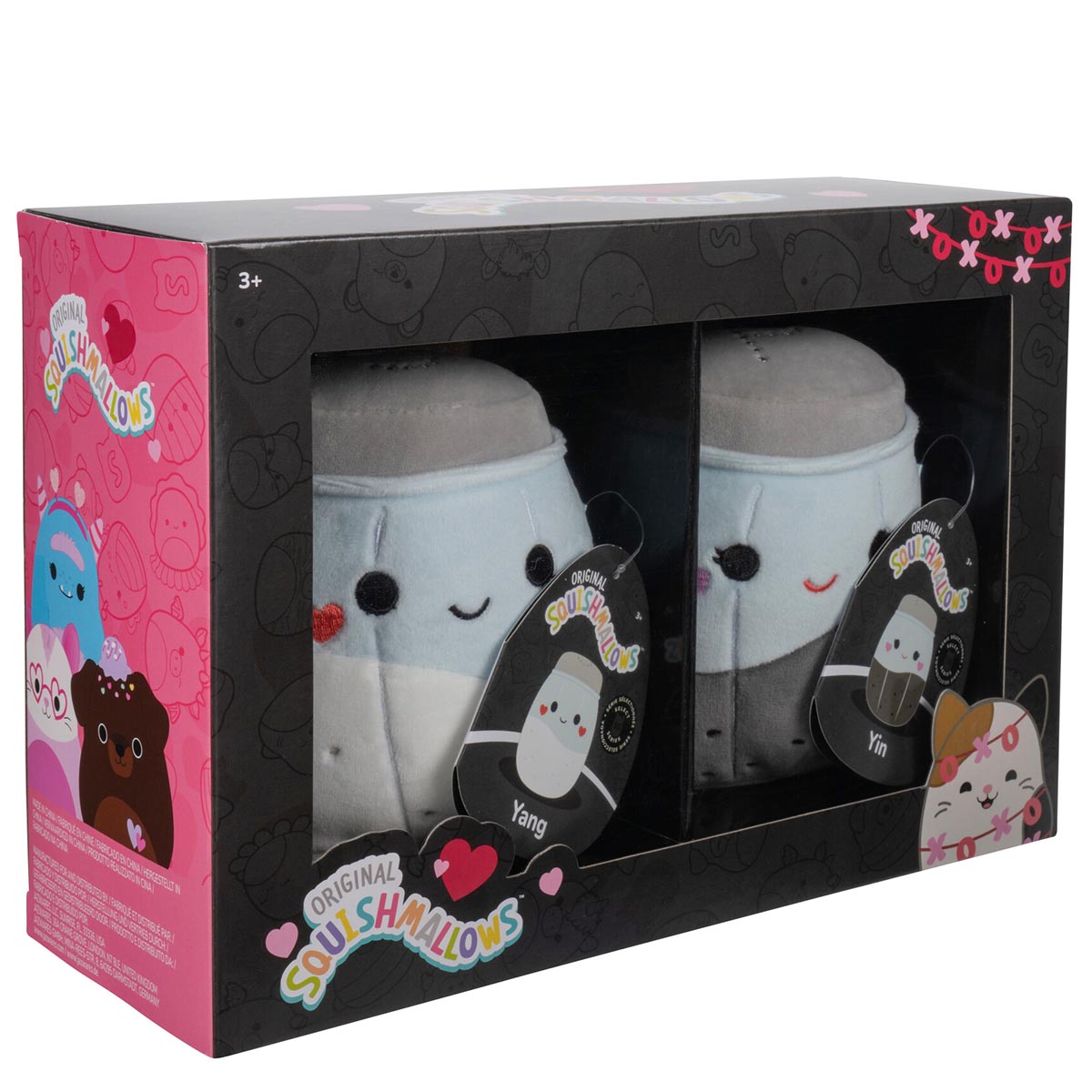 Squishmallows 5" Valentine’s Salt & Pepper 2-Pack | Jazwares