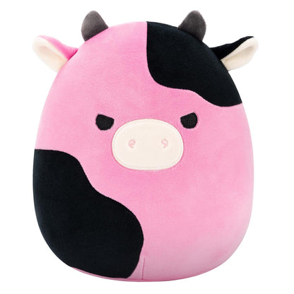 Squishmallows 8" Pollyanna the Black and Pink Cow | Jazwares