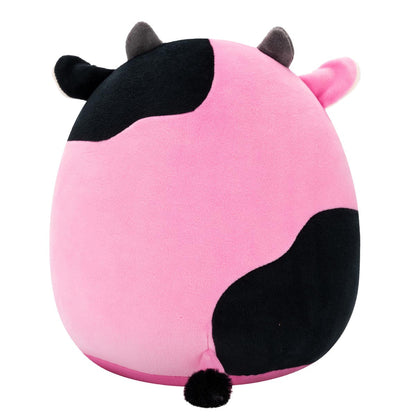Squishmallows 8" Pollyanna the Black and Pink Cow | Jazwares