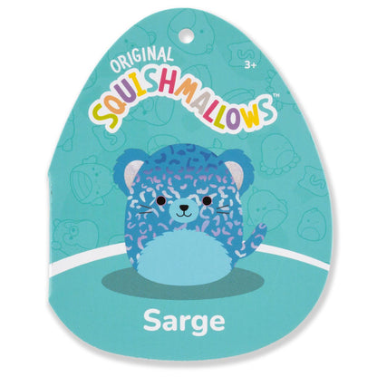 Squishmallows 8" Sarge the Blue Jaguar with Iridescent Spots | Jazwares