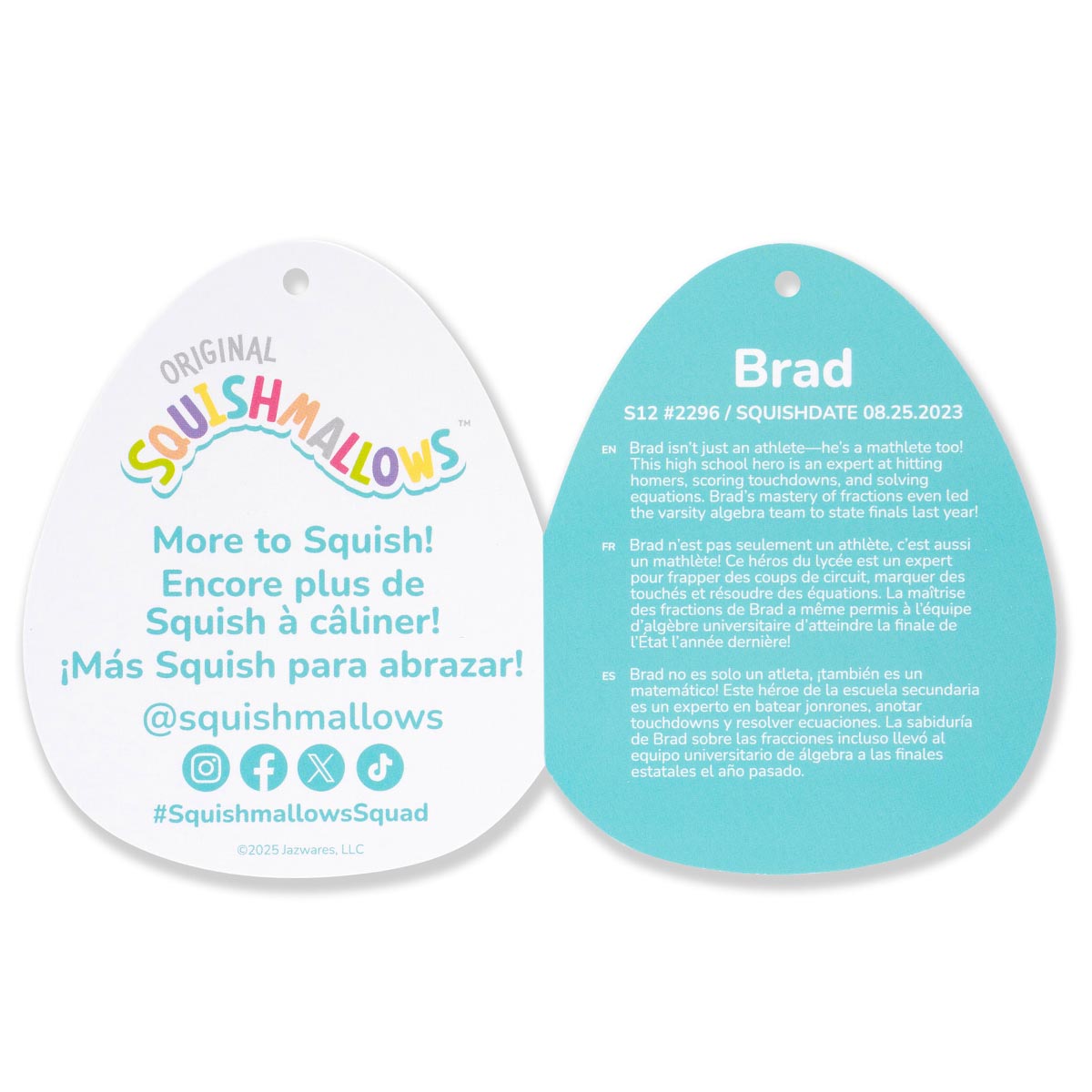 Squishmallows 12" Brad the Green Retriever Dog | Jazwares